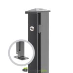 Doppelstabzaun Pfosten zum Aufdübeln