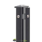 Eck Pfosten Doppelstabmattenzaun Rechts