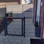 Einflügeliges Tor Industrietor 180° Öffnungswinkel Vollrahmen – Bild 5