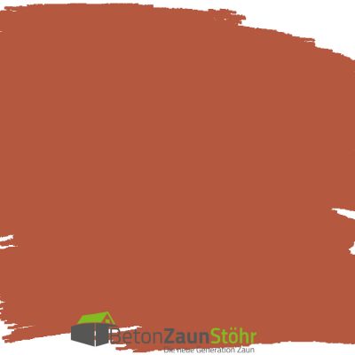 Rotorange-Fassadenfarbe